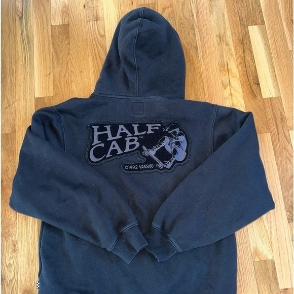 Vans Skateboarding Half Cab 30th Anniversary Pullover Hoodie Black Mens Sz Small - Picture 1 of 6